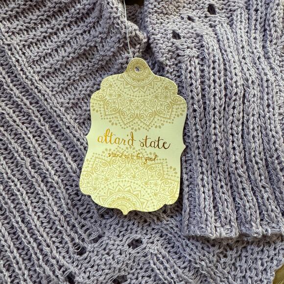 NWT Altar’d State Theresa Oversized Sweater in Lavender - Picture 5 of 6